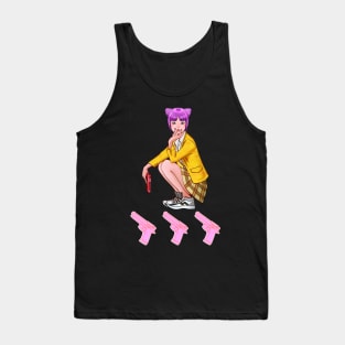 Kawaii Gun Girl Tank Top